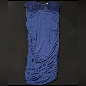 A Pea in the Pod Blue Sheer Upper Maternity‎ Dress Women’s Size Medium